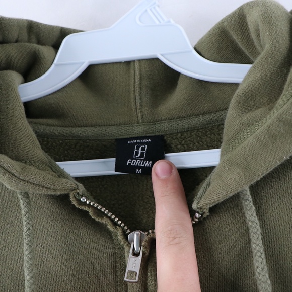 Vintage Forum Snowboards Full Zip Hoodie Green - Picture 4 of 11